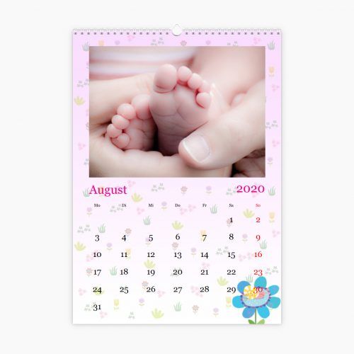 Fotokalender - Kinder und Zucker pink