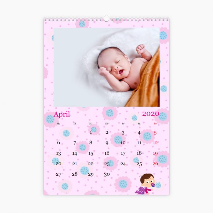 Fotokalender - Kinder und Zucker pink