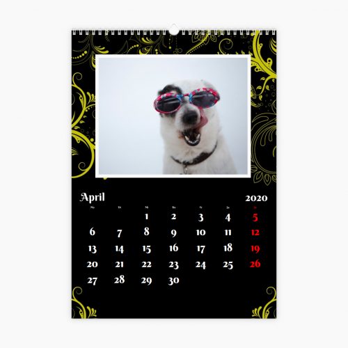 Fotokalender - goldene Ornamente