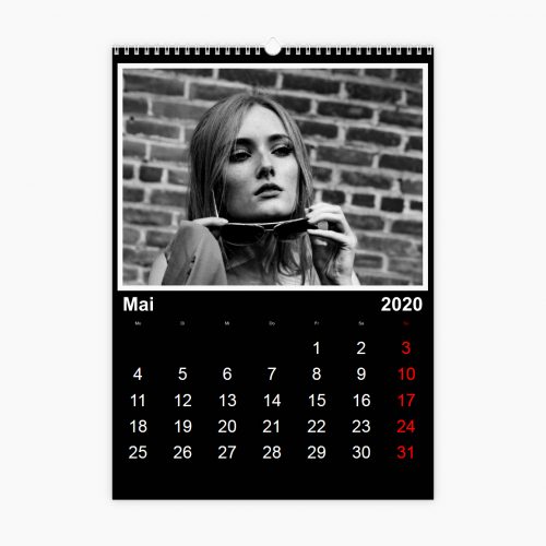 Fotokalender - klassisches Schwarz