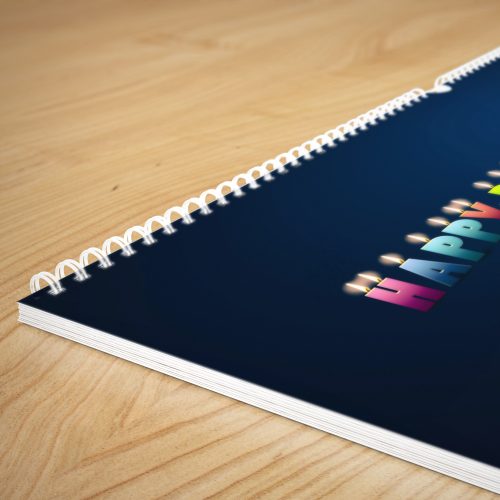 Kalender mit Namen zum Geburtstag – Buchstabenkerzen blau