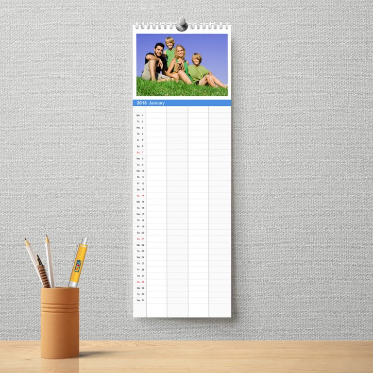 Familienplaner selbst gestalten mit eigenen Fotos