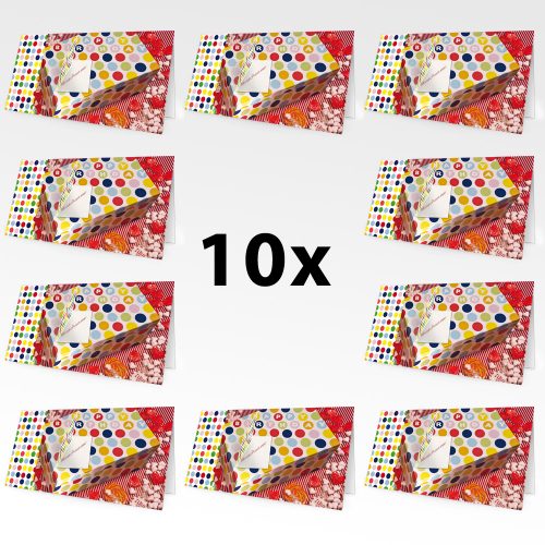 Geburtstagskarten mit Namen 10er Pack – Motiv 10
