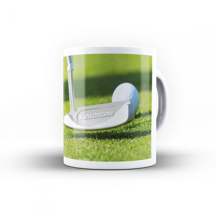 Tasse mit Golf-Motiv