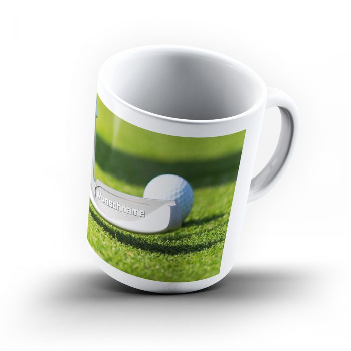 Tasse mit Golf-Motiv