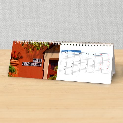 Tischkalender mit Urlaub