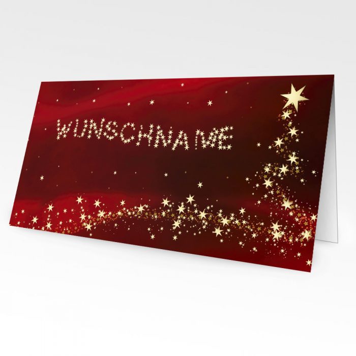 Personalisierte Weihnachtskarten mit Namen