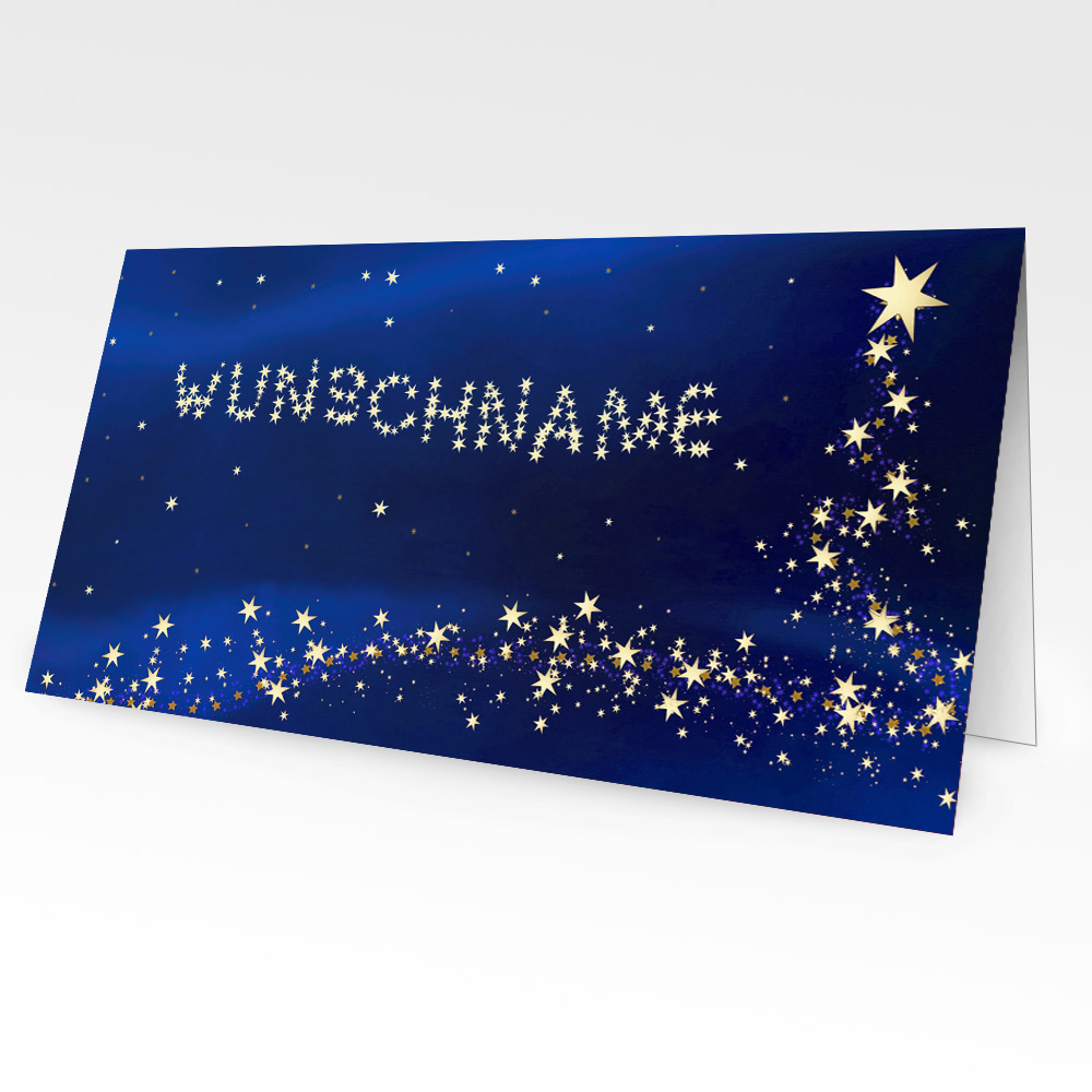 Personalisierte Weihnachtskarten mit Namen