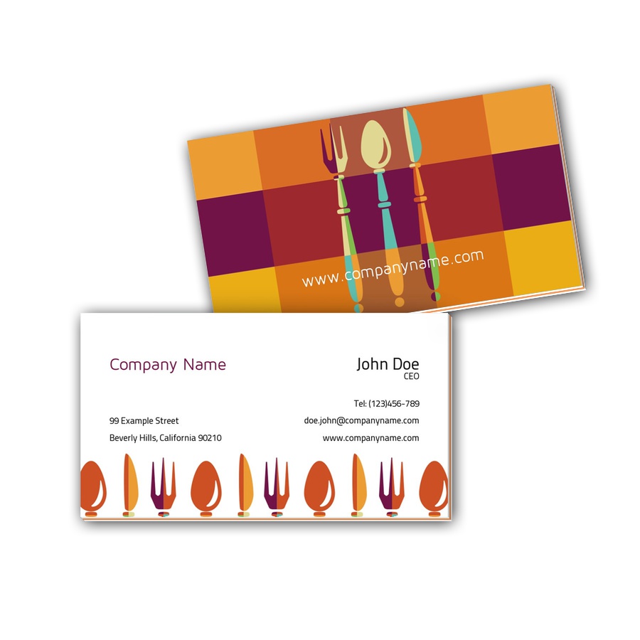 MultiLoft Visitenkarten mit Thema Gastronomie